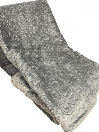 Patura pufoasa,embosata,Sarar,220x240 ,Gri [2]