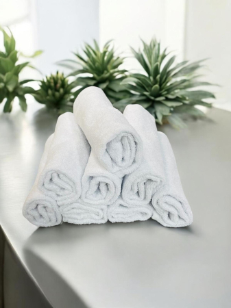 Prosoape pentru bucatarie - Prosoape 100 % Bumbac, maini / fata / bebelusi, Tip Batista, 30 x 30 cm, Alb