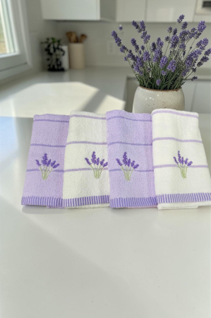 Prosoape Bucatarie, model Lavanda, 100 % Bumbac Premium, 34 x 76 cm