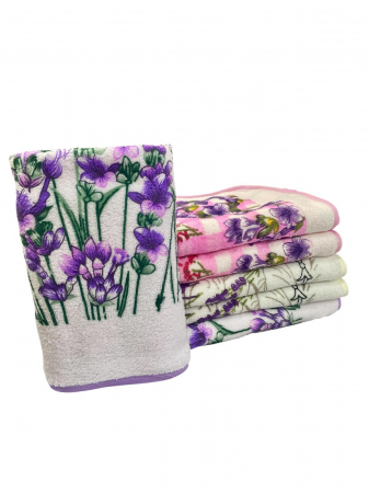 Set 12 Prosoape de Bucatarie din Microfibra , model Lavanda [5]