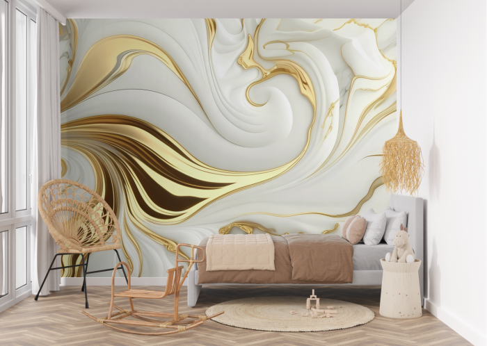 Fototapet fara imbinari Golden Wave [2]