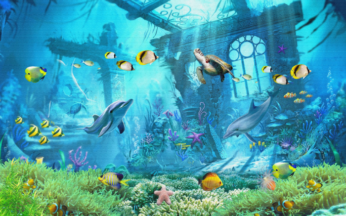 Fototapet fara imbinari The Aquatic World [3]