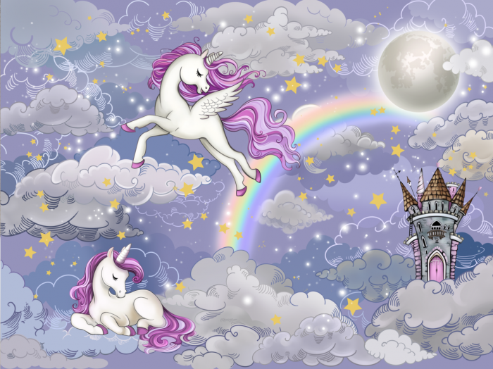 Tapet fara imbinari Magic Unicorn [4]