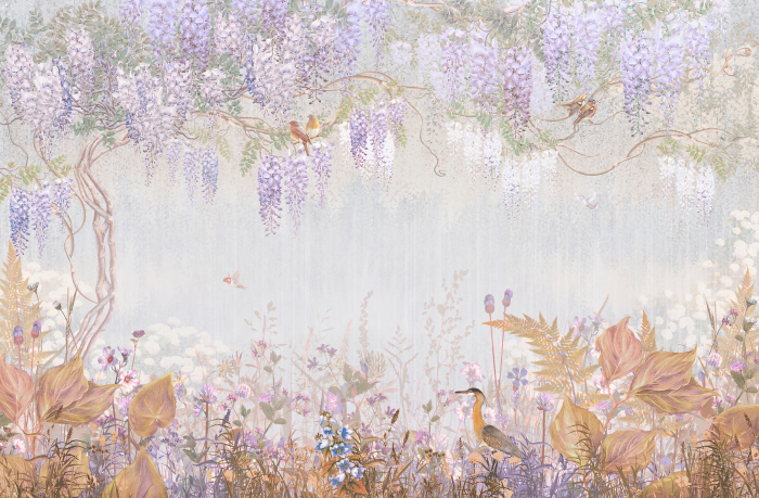Fototapet fara imbinari Wisteria [2]