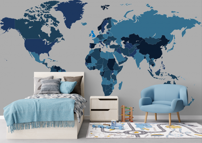 Fototapet fara imbinari Globe World Map [2]