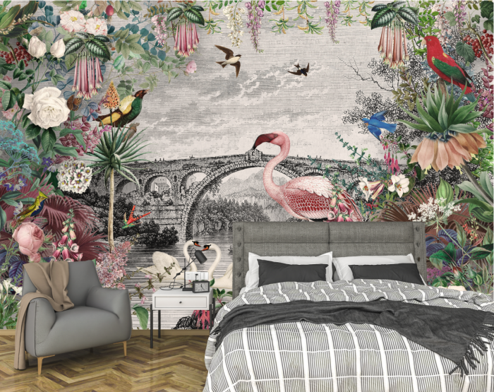 Fototapet fara imbinari Vintage Tropic [2]