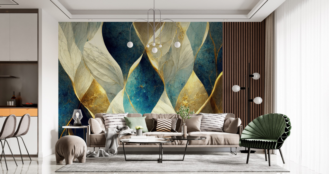 Fototapet fara imbinari Abstract Luxury Marble Background cu Riflaj [2]