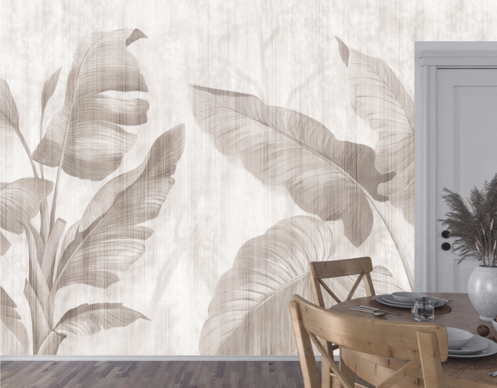 Fototapet  fara imbinari textura canvas Mural Leaf Shadow [2]