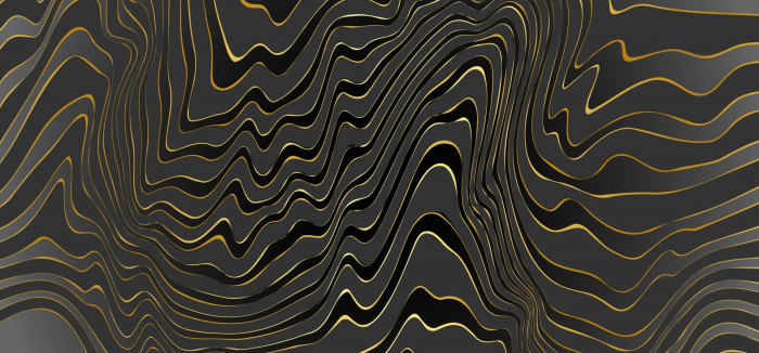 Fototapet fara imbinari Black And Gold Line Pattern [3]