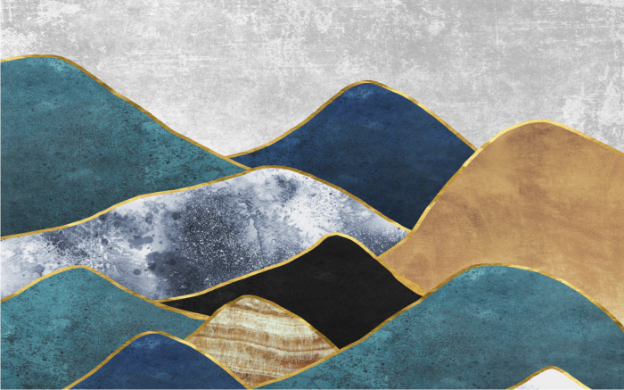 Tapet fara imbinari Dealuri Abstracte [2]