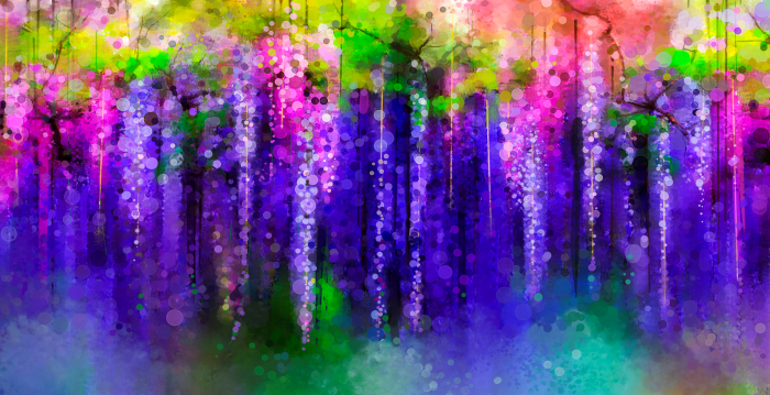 Tablou Spring Purple Flowers [2]