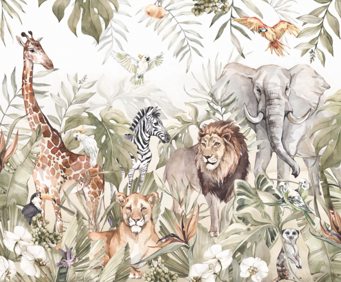Fototapet fara imbinari Jungle Fauna [2]