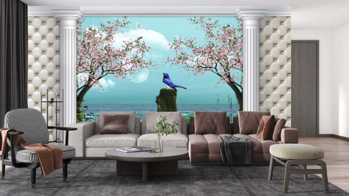 Tapet fara imbinari Dream Bird [2]