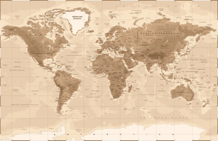 Fototapet fara imbinari Old World Map [3]