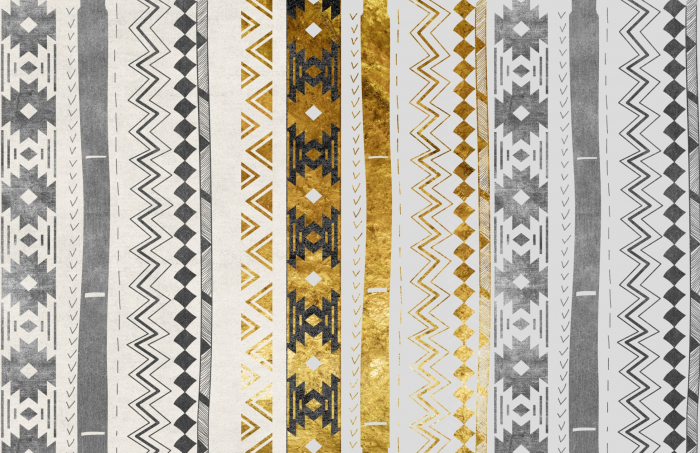 Fototapet fara imbinari Golden Art Abstraction [3]