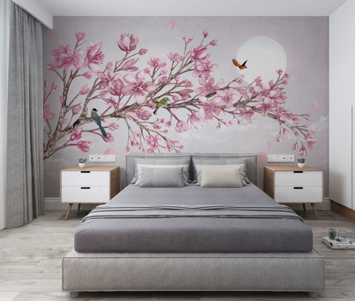 Tapet fara imbinari Aquarelle Magnolia [3]