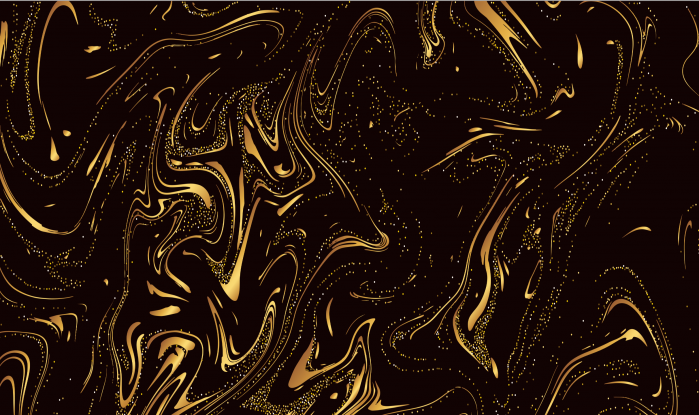 Fototapet fara imbinari Dark Background With Golden Waves [3]