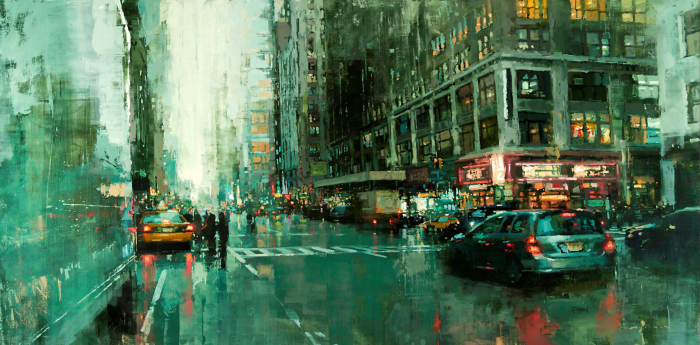 Tablou Pe Panza - Rain Of London [2]