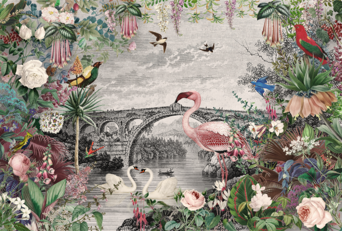 Fototapet fara imbinari Vintage Tropic [3]