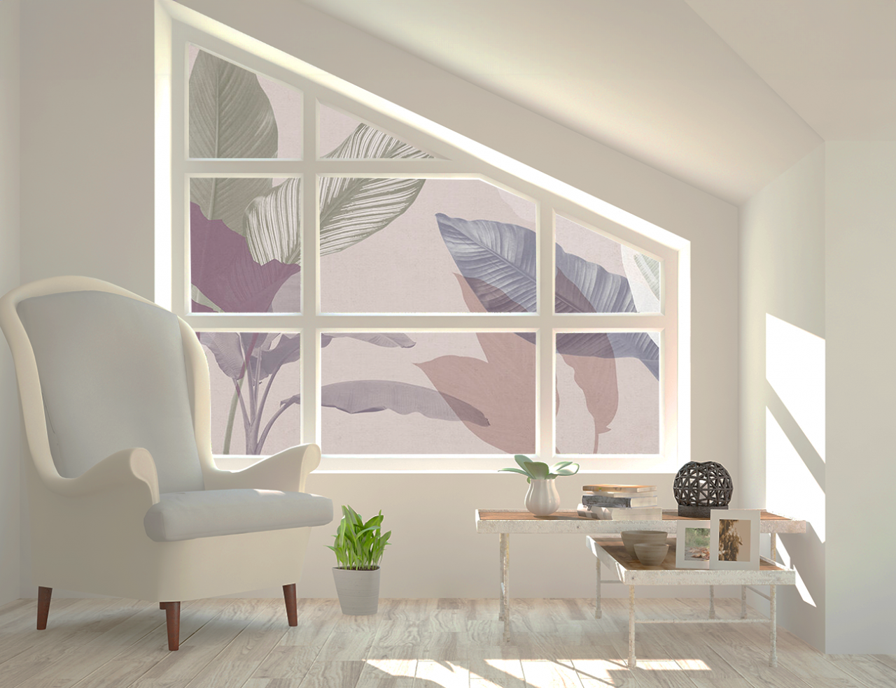 Folie Autocolanta Geam - Colorful Pastel [5]