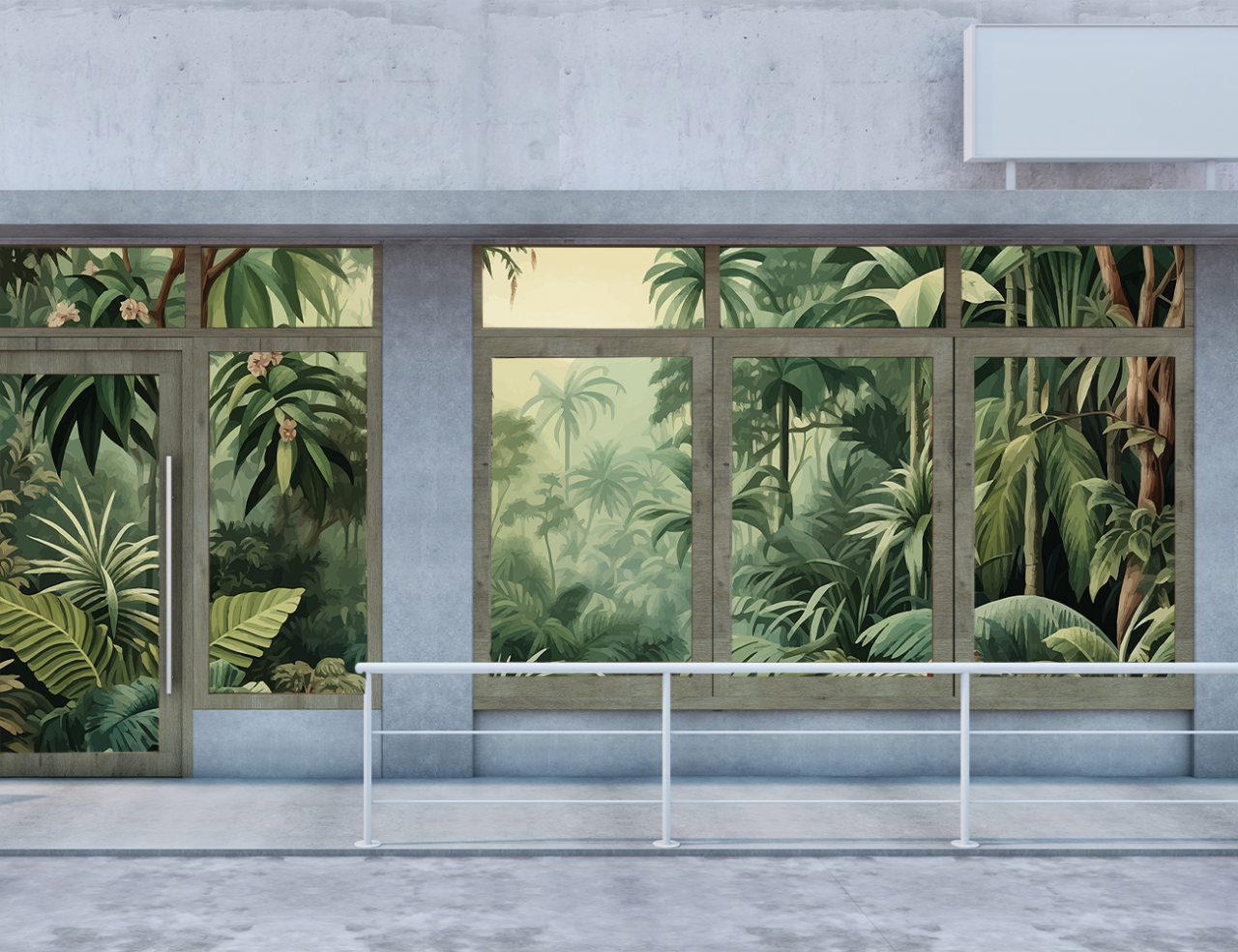 Folie Autocolanta Geam - Luscious Jungle [4]