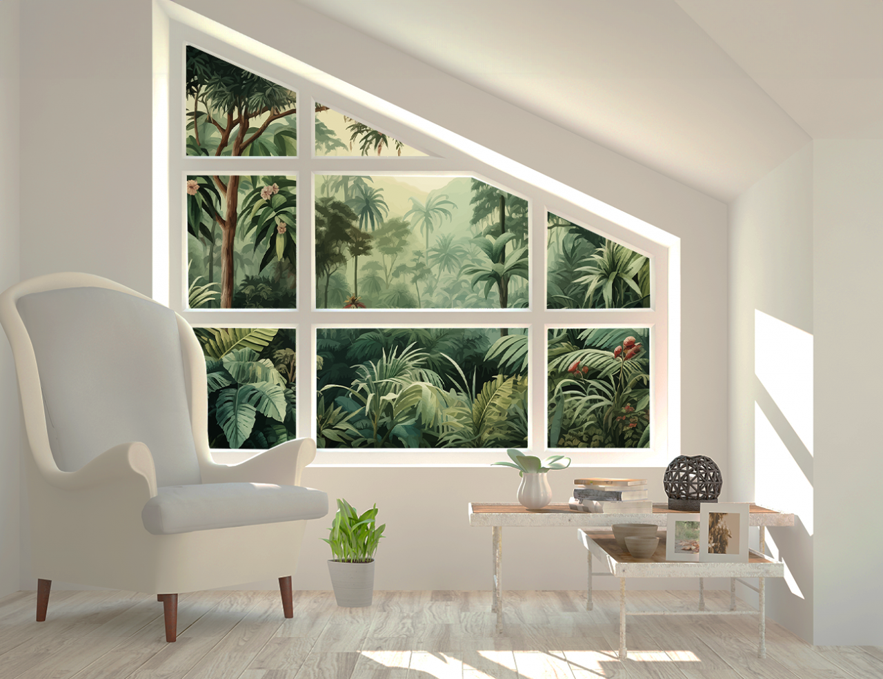 Folie Autocolanta Geam - Luscious Jungle [5]