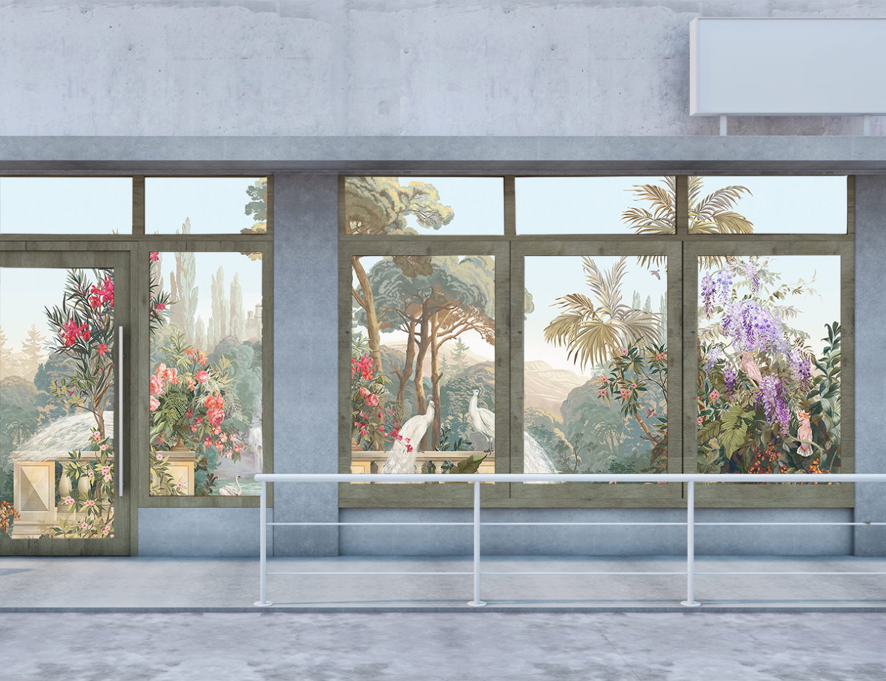 Folie Autocolanta Geam - Luxury Garden [4]