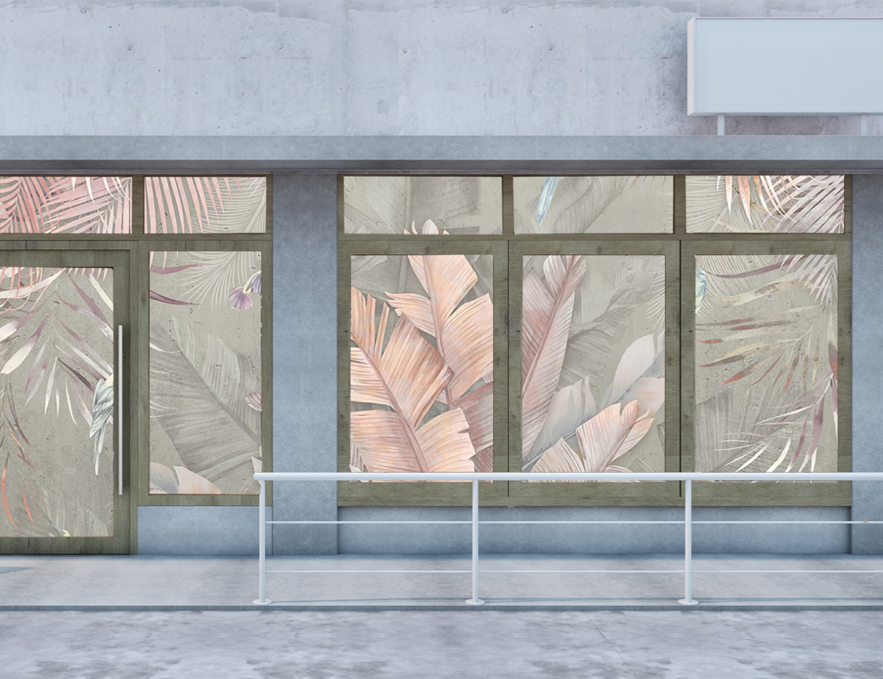 Folie Autocolanta Geam - Pink Tropic [2]