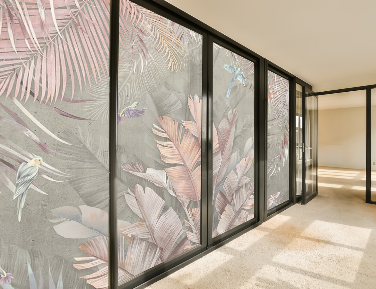 Folie Autocolanta Geam - Pink Tropic [5]