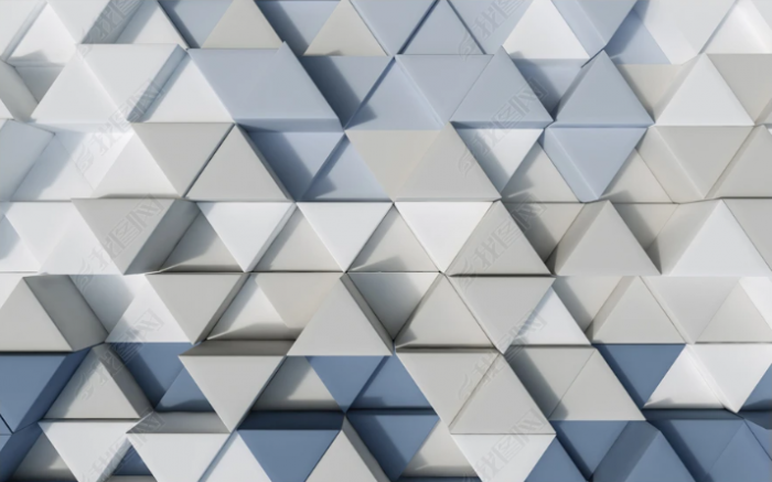Fototapet Geometric 3D Albastru pentru Dormitor/Living [2]