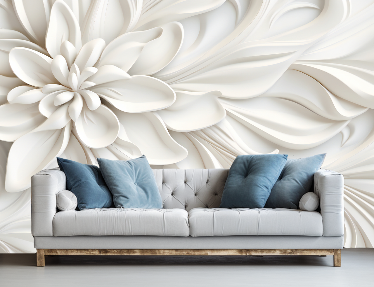 Fototapet 3D Living si Dormitor - Basorelief [3]