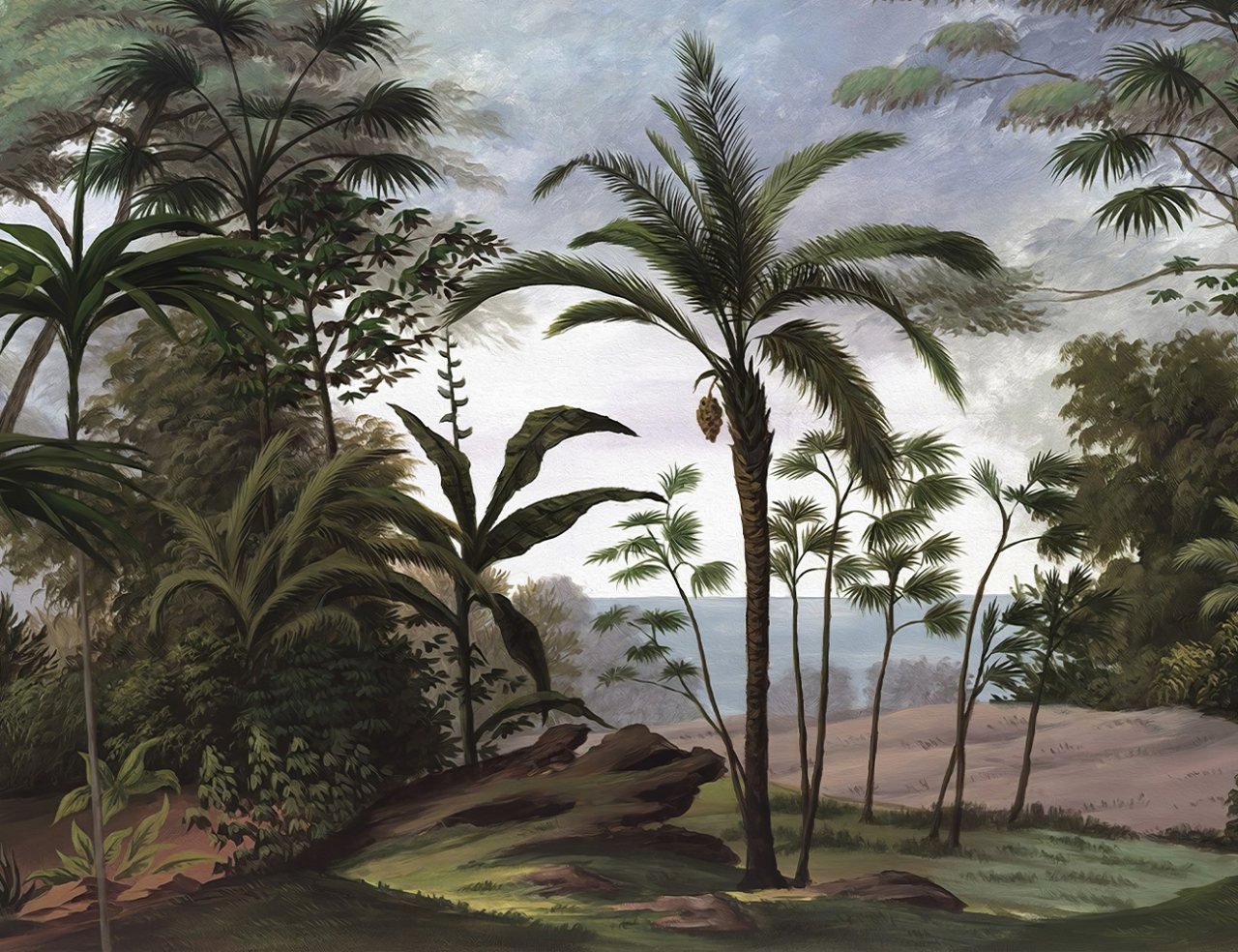 Fototapet 3D Tropical - Padure & Frunze pentru Dormitor/Living [4]