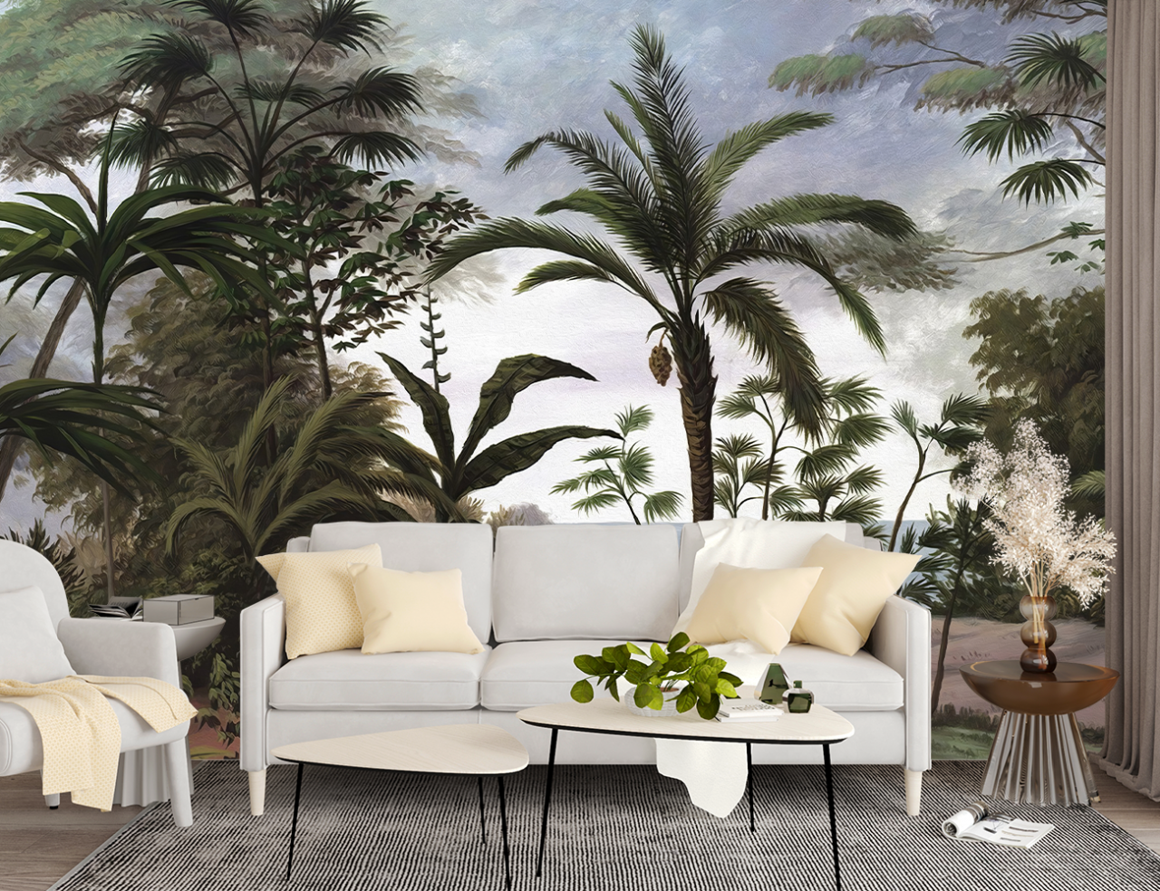 Fototapet 3D Tropical - Padure & Frunze pentru Dormitor/Living [3]