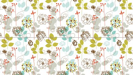 Fototapet Colorful Flowers Pattern [2]