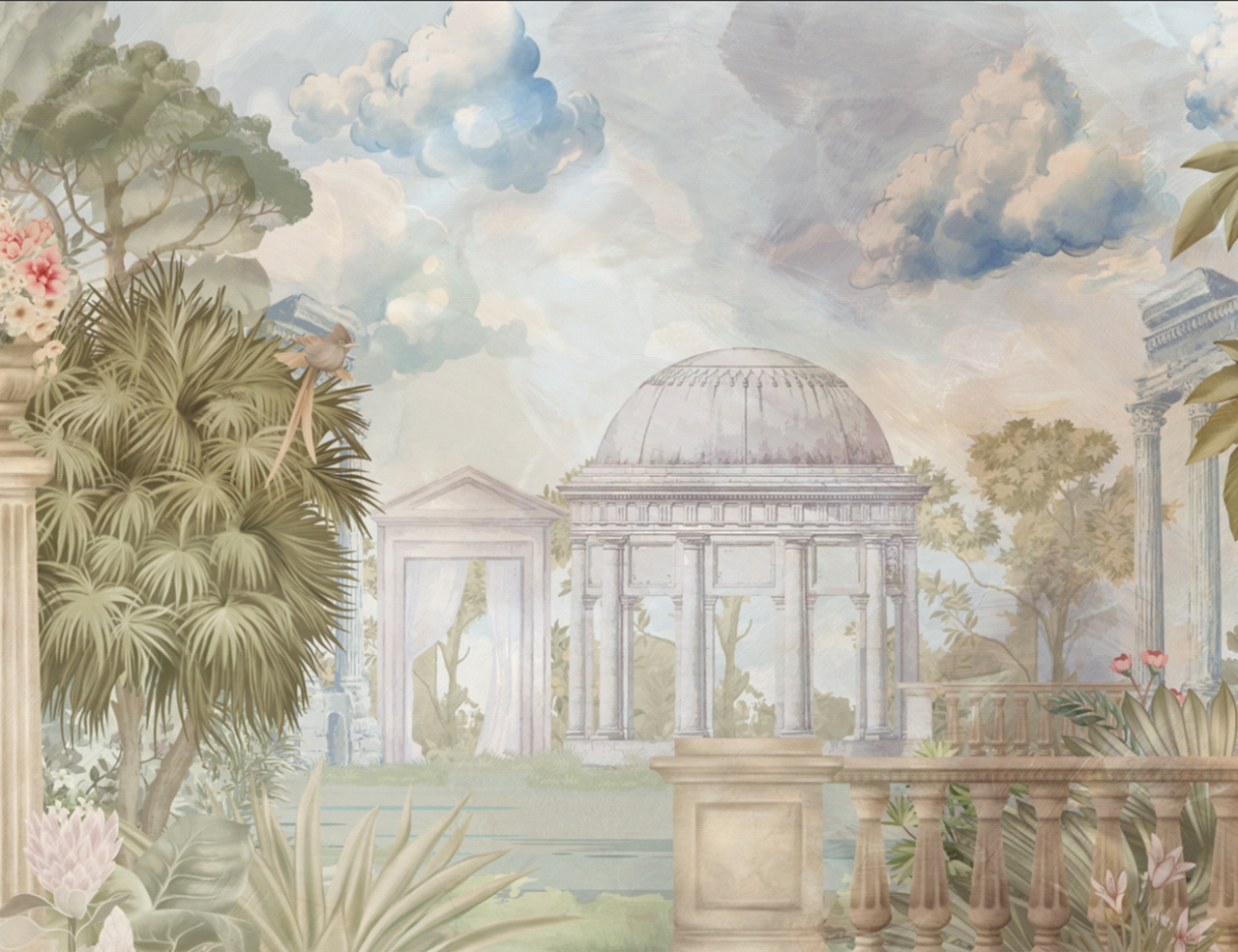 Fototapet Exclusive Art - Ancient Garden [3]