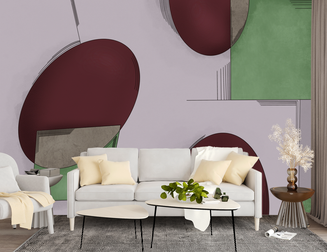 Fototapet Exclusive Art fara Imbinari  - Geometric Fusion [2]