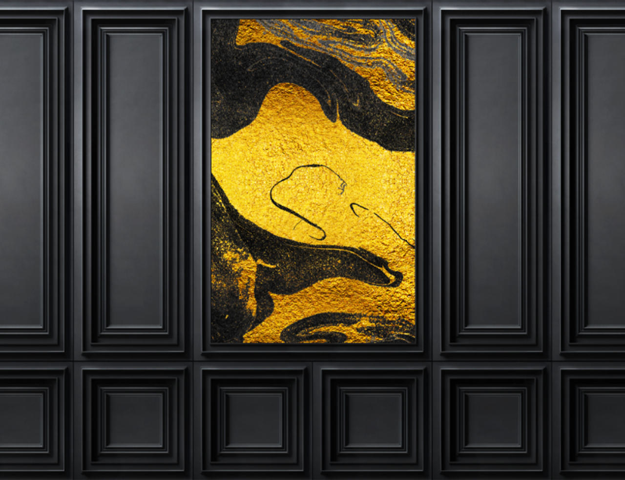 Fototapet Fara Imbinari - Black Gold [3]