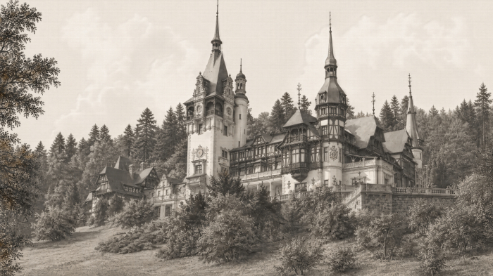 Fototapet Fara Imbinari - Castelul din Codru - Colecția Transilvania [2]