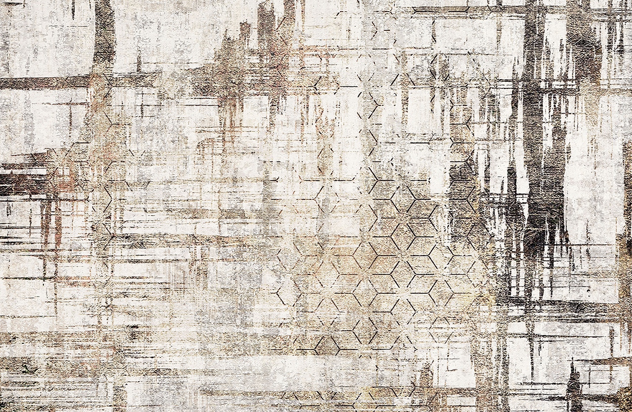 Fototapet fara Imbinari Forme Geometrice Grunge Pe Textura De Ciment [2]