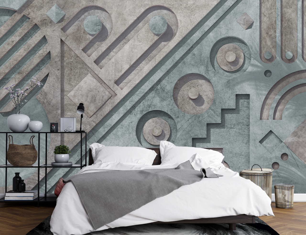 Fototapet Fara Imbinari Geometric - Living & Dormitor [2]