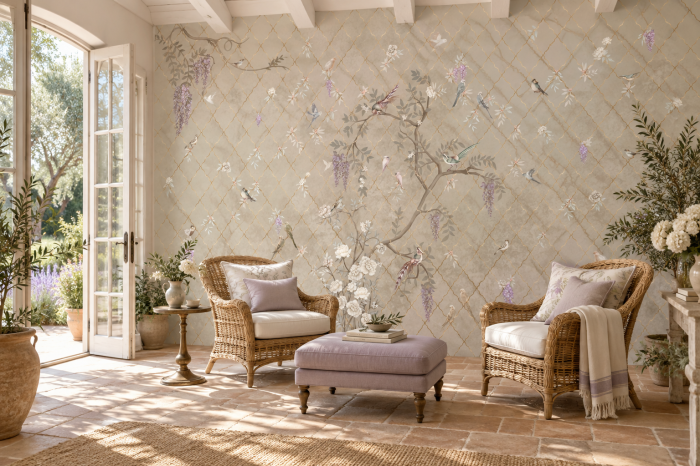 Grădina Imperială – Fototapet Fără Îmbinări Floral | Dreamwall.ro [2]