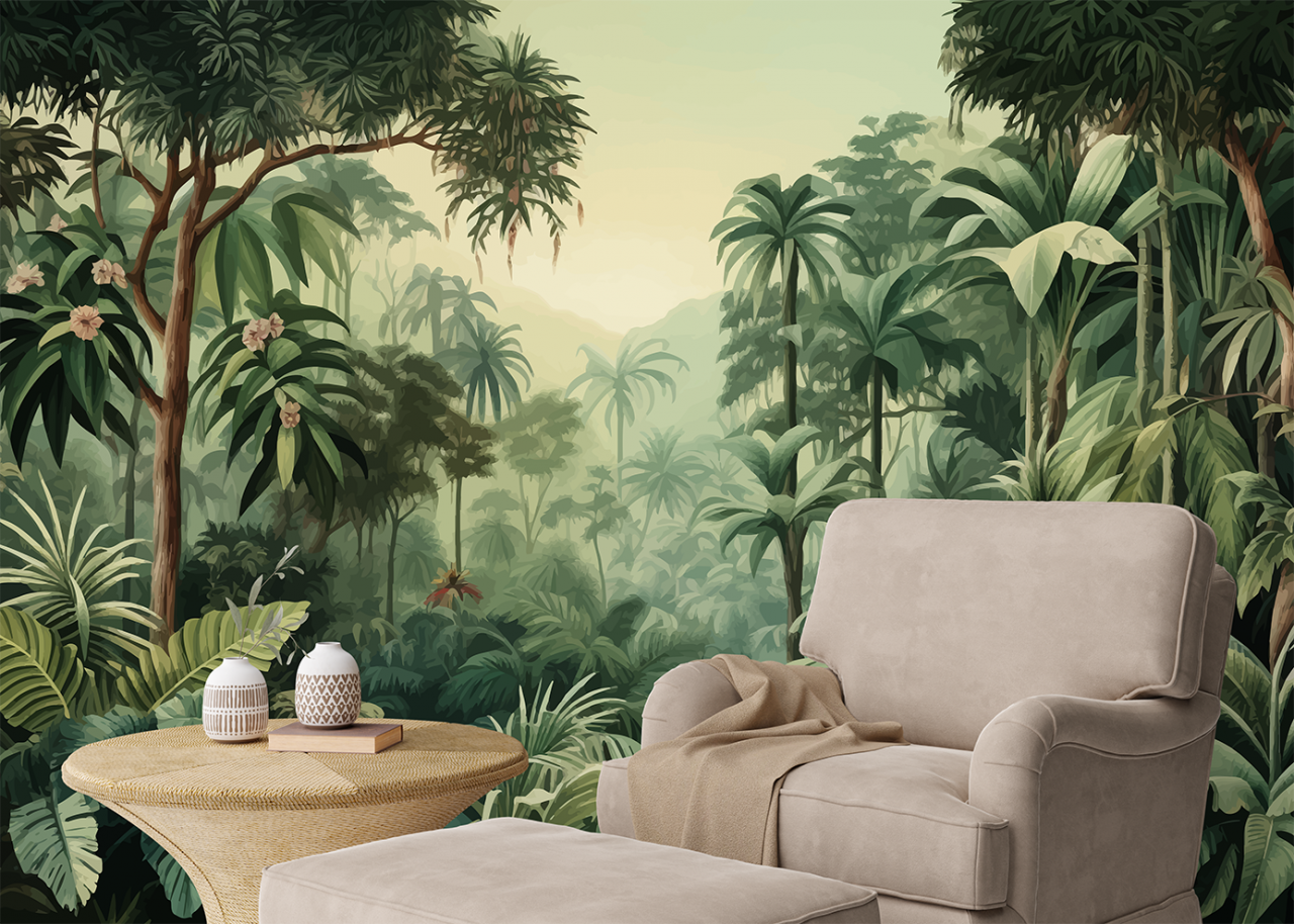 model fototapet fara imbinari personalizat pentru orice incapere motiv tropical [2]
