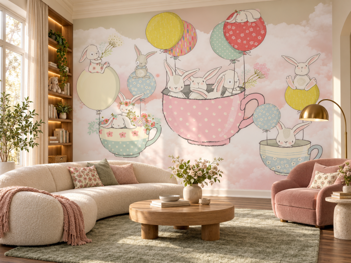 Fototapet copii Bunny Balloon Dreams | Dreamwall.ro [3]