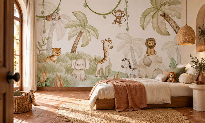 Fototapet copii Little Safari Friends | Dreamwall.ro [2]