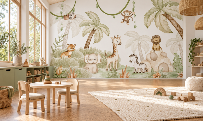 Fototapet copii Little Safari Friends | Dreamwall.ro [3]