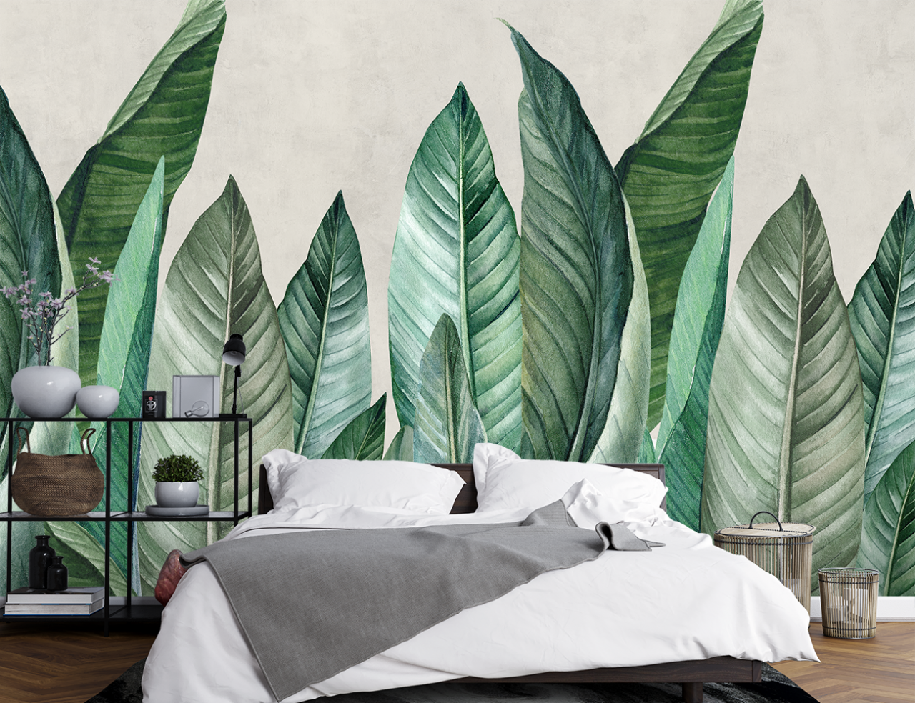 Fototapet fara imbinari Living & Dormitor - Green Tropic [2]