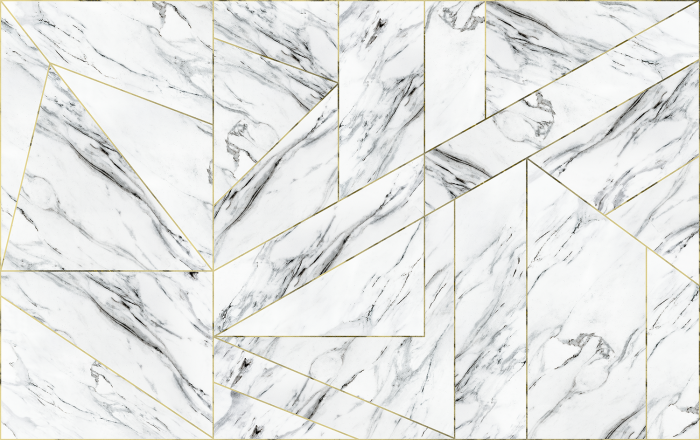 Fototapet fara imbinari Marble with Gold [2]