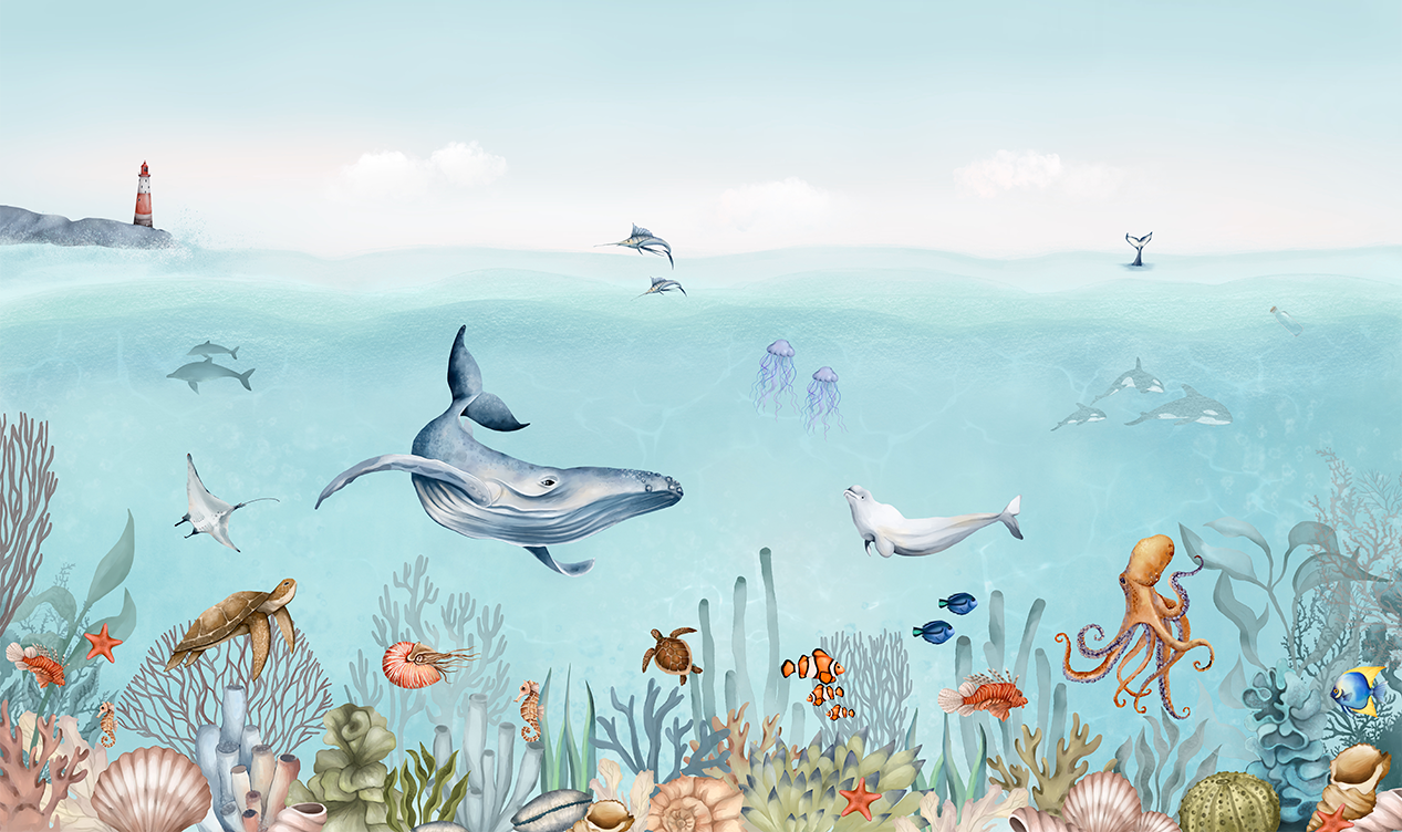 Fototapet fara imbinari Ocean Animale Marine [4]