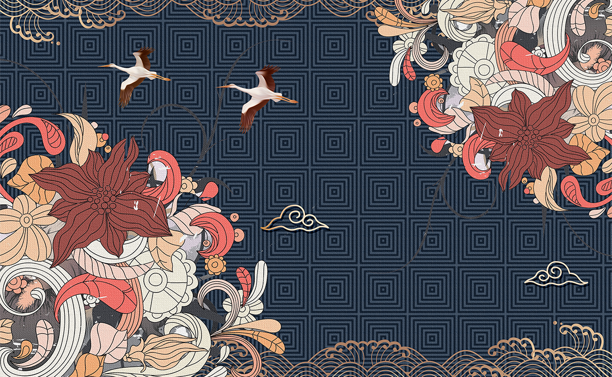 Fototapet fara imbinari Oriental Abstract [3]