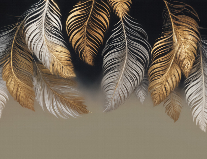 Fototapet Fara Imbinari - Pene Aur [4]